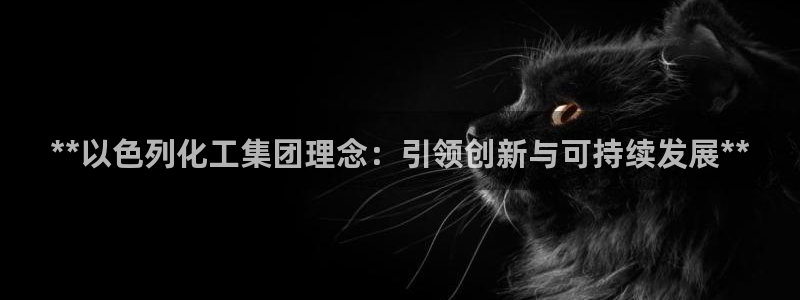 球盟会黑款吗：**以色列化工集团理念：引领创新与可持续发展*